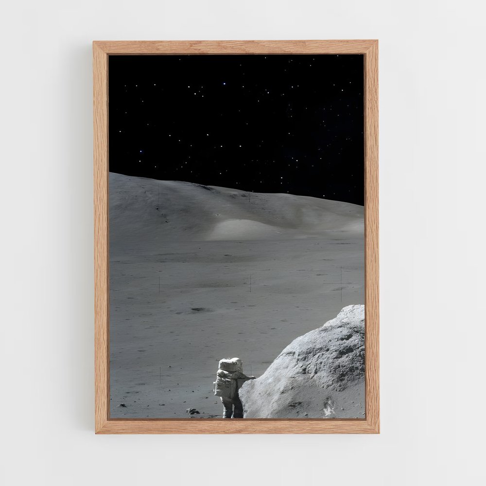 Poster L'Astronaute et le Rocher – affiche Missions spatiales (vue 4)